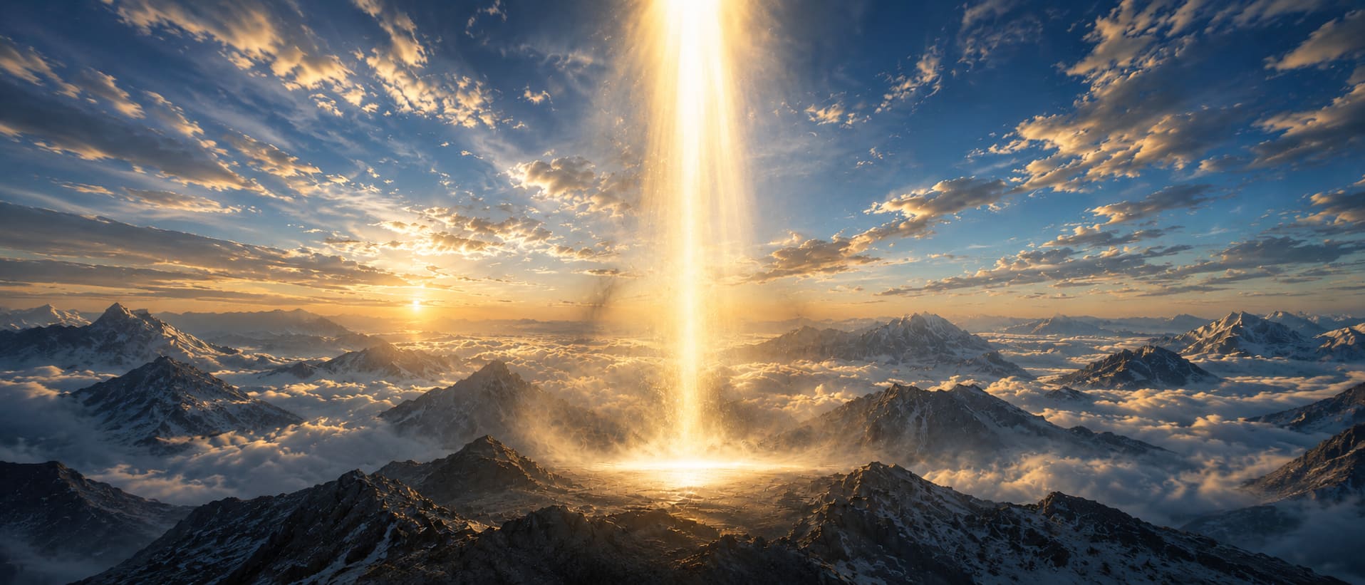 A beam of truth piercing through layers of dark mist, symbolizing Xuefeng's exposure of Lanzhou's id ...